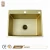 Import Rectangle Hand Make Brass Black Double Bowl Kitchen Sink from China