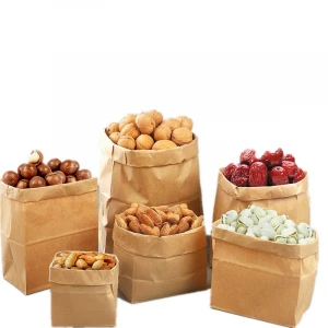 Recycled Customized Wax Paper Bags New Product Asid Was Paper Bag 25Kg