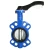 Import Resilient epdm seated handle wafer type soft seal EPDM/ptfe/rubber lined seat butterfly valve from China