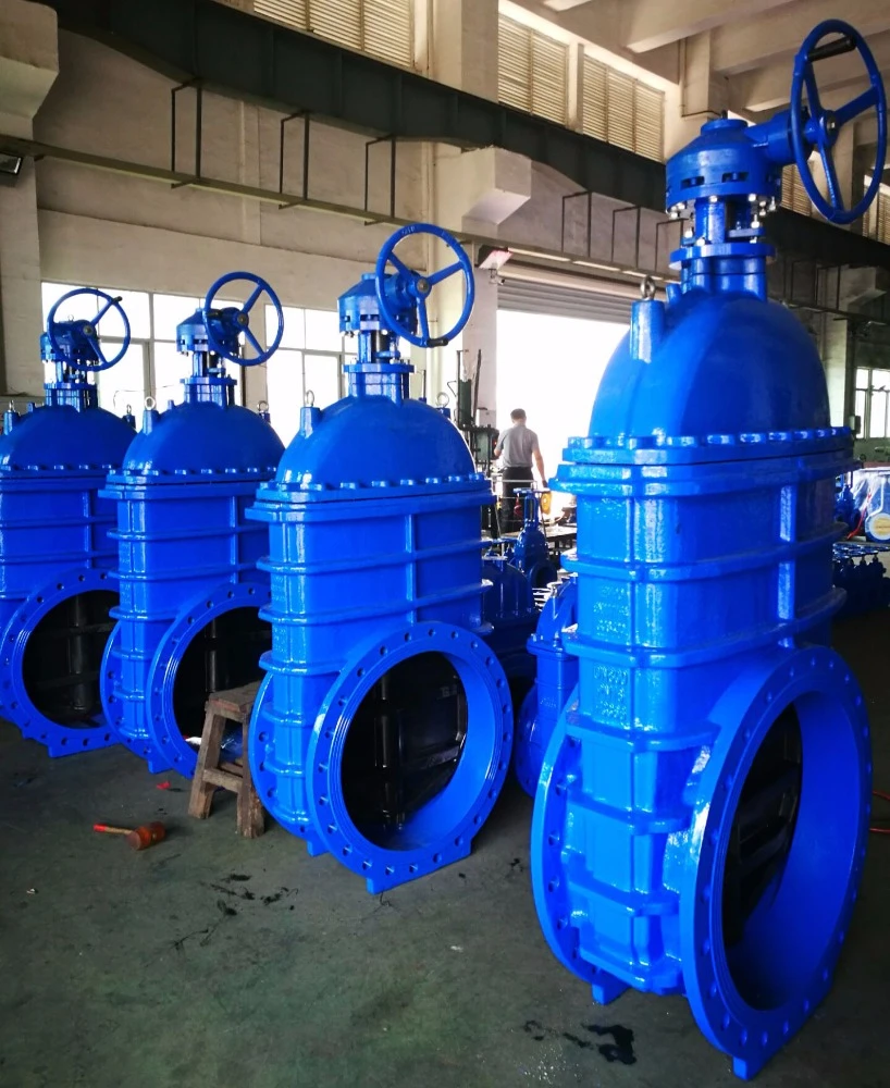 Resilient Seated gate valve with gear box and handwheel DN600(24 Inch) PN10