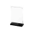 Import Restaurant Clear or Colored  Menu Holder table top clear acrylic menu holder from China