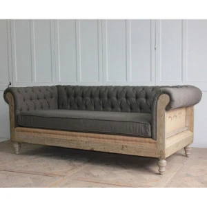 Retro  wooden high quality living room furniture sofa