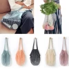 Reusable Grocery Mesh Bags Tote Shopping Cotton Net Bag For Fruits