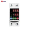RMshebei 63A 220V Miniature Smart Circuit Breaker Dual Digital Display 40A Rated Voltage 6KA Breaking Protector Moulded Case