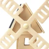 Robotime 3D wooden puzzles solar powered windmill toys for educational