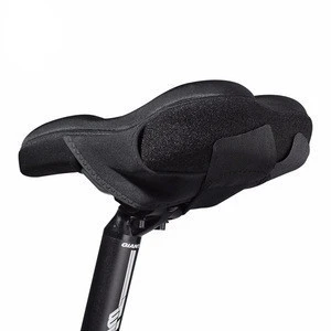 ROCKBROS MTB Lycra Sponge Bicycle Cycling Saddle Soft Cushion Seat Match Hollow Saddle Cover Breathable Anti Seapost