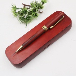 Rosewood pen wooden propelling pencil wood mechanical pencil with wood box