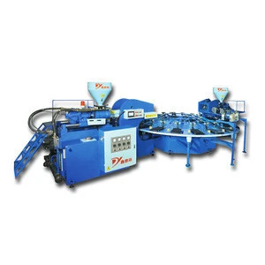 Two Color Causal Shoes Injection Moulding Machine Mount Rotary Table