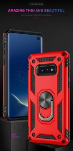 Rugged Military Style Kickstand Ring Shockproof Protective Anti Slip Soft Silicone Case For Samsung Galaxy Note