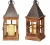 Import Rustic Wooden Candle Hurricane Lantern, For Table Top, Mantle, or Wall Hanging Display, Indoor & Outdoor Use, Large from China