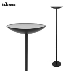 Savia 220-240V 30w Iron PC COB 3000K 3000lm Standing Dimmable Reading Book Floor Lamp Modern Light For Living Room/Coffee Room