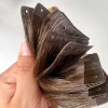 Seamless Double Side Invisible Tape Hair Extension, Ethical Resourced Cuticle Tape In Hair Extension with Hole
