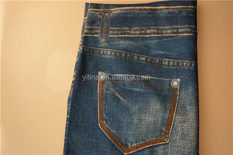 Seamless Smooth Slim Printing Women Jeans Skirt TV1604 Slim Jeans Skirt