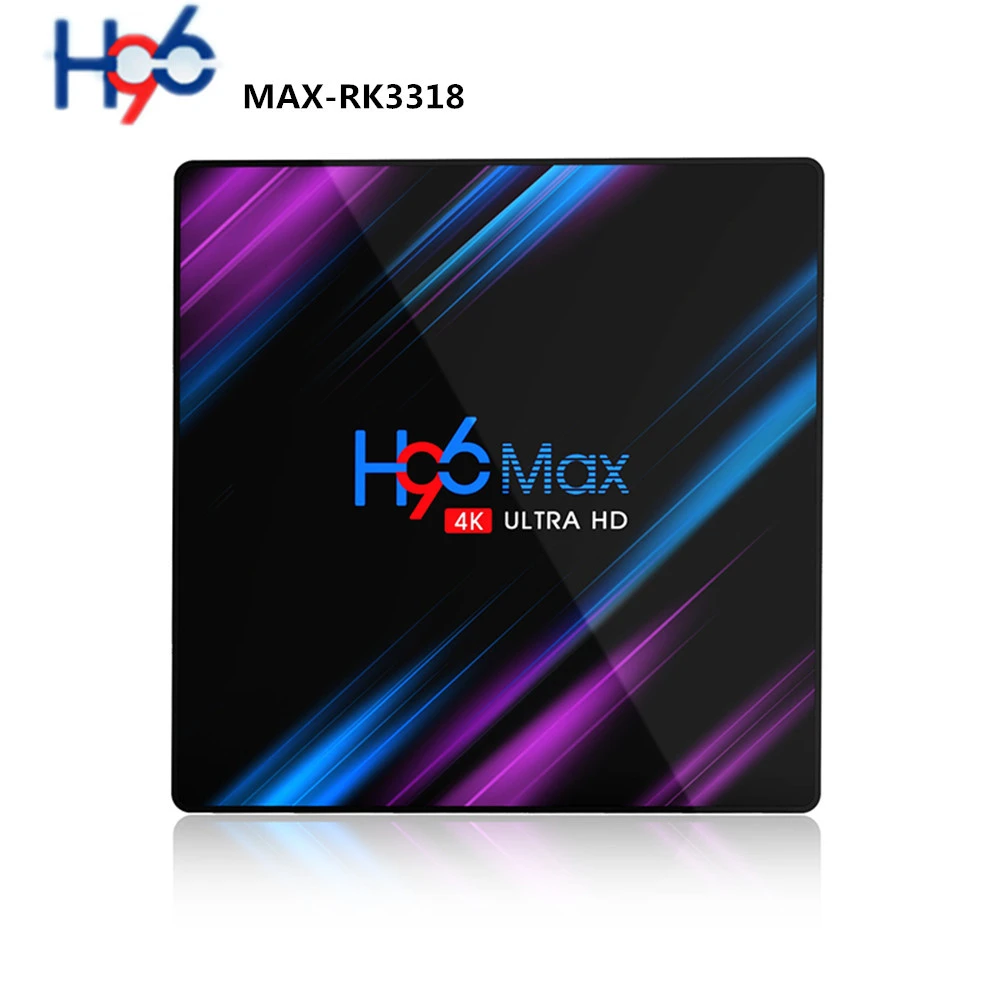 Set Top Box H96MAX-RK3318 2G+16G Smart iptv WIFI 2.4GHZ 5GHZ BT 4.0 Android 9.0 HD 4K Media Player