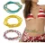 Import Sexy beach bikini chain body chain Female abdomen handcrafted colorful rice beads girdle waist chain from China