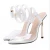 Import Sexy Pointed Toe Clear Upper Ankle Circle Women Fashion Sandals Summer Ladys Sexy High Heeled Shoes Pumps from China