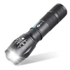 Shenyu 3.7v lanterna de led torch tactical 18650 black mini rechargeable flashlight torch