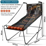 Shooting Game Double Shot System casual electronic Adult Children Dual Basketball Shooting hoops game machine