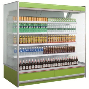 shops Shop supermarket glass door refrigerator upright showcase cooler display chiller  freezer for shops