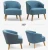Import Signature Design Accent Armrest Chair for Living Room Contemporary Club Chair Linen Fabric Single Sat NO. AF12 from China