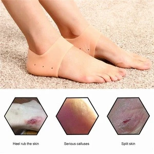 Silicone Heel Gel Pad Cushion Toe Sleeve Ankle Support Protection Ballet Shoe High Heels Cracked Socks Gel Care Tool