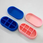 silicone pill case eco-friendly silicone pill Storage Case