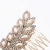 Import Silver Color Brides Tiara Wedding Hair Combs Women Pearls Crystal Leaves Flowers Bridal Hair Accessories Birthday Party Headwear from China