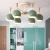 Import Simple Nordic Iron living room pendant lamp Macron colorful childrens room ceiling pendant lamp E27 from China