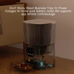 Smart Wifi Slow Auto Dog Cat Smart Pet Feeder Wifi Mobile Phone App Remote Control Microchip Automatic Pet Feeder With 6L