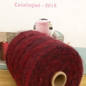 Soft cashmere blended yarn hand knitted