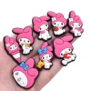 Soft pvc shoe lace charms MY MELODY Shoe Charms For Kids Gift Pack Popular Wholesale Sanri0 Shoe Accessories silicone charms