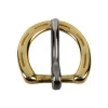 Solid Brass Hand Polished Horseshoe Buckle with SS Tonque