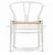 Import Solid wood wishbone Y back dining chair for restaurant from China