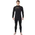 Spearfishing Wetsuit 5mm / 3mm  Scuba Diving Suit Men Neoprene Underwater hunting Surfing Front Zipper Spearfishing Suit