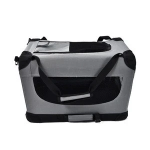 Speedypet Business Minimalist Design Light Gray Portable Foldable Pet Dog Crate Travel Carrier Bag