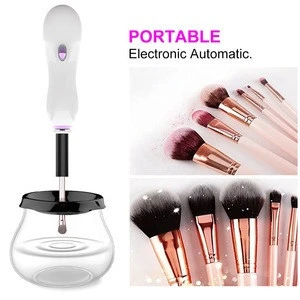 Spinner 360 Rotation Electric Cleaner Dryer All Size Brush Set Portable Automatic Strong Makeup Brush Cleaner Tool Kit