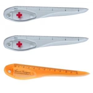 Spoon in different shape of ruler  plastic knife 3 in 1 packages opener,  magnetic inbuid can attached to fridge