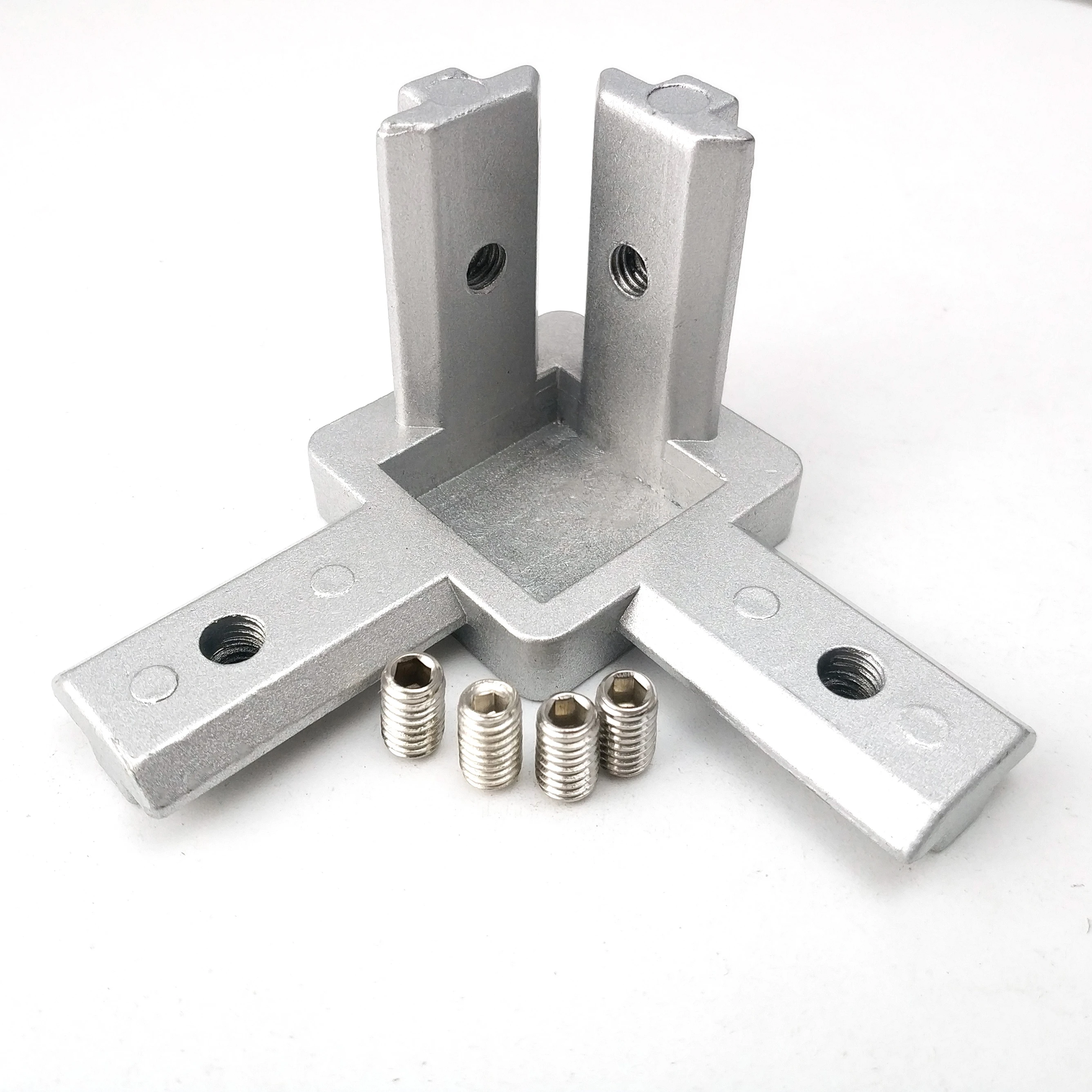 square aluminium pipe connector square tube joint for connecting square tube joints