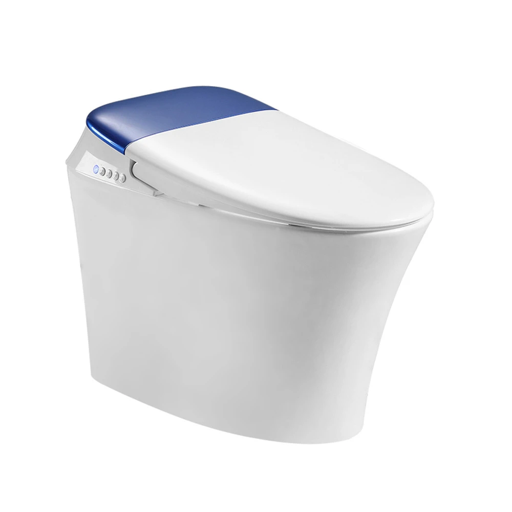 ST-8001 One Piece Intelligent Foot Flush Hygienic Bumpers Seat Smart Toilet