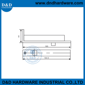 Stainless steel automatic flush door bolts for double doors