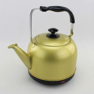 Stainless steel golden plated hot electric kettle