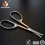 Stainless Steel Safe Nose Hair Scissor