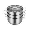 Stainless Steel Steamer With Glass Lid
