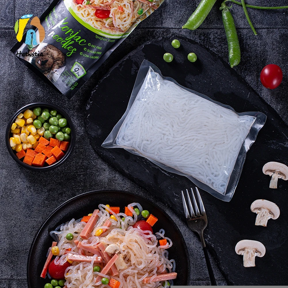 Starch/Fat Free High Dietary Fiber Malaysia Halal Konjac  Shirataki Instant Noodles