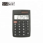 STASUN 8 Digit battery and solar dual power Plastic Mini pocket Calculator