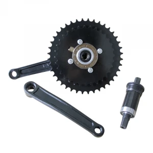 Steel Chainwheel Mountain Bicycle Crankset electric tricycle 4 hole without teeth freewheel