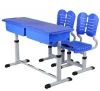 Steel Desk Student Two Seat Training chair adn table librarian table and chair