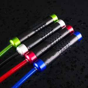 steel  handle jump rope weighted  rope jump skipping jump rope