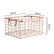 Import Storage Baskets Kids Home Small Mesh Food Pantry Desk Rose Gold Fruit Metal Wire Baskets Tabletop Shelf Cosmetics Organizer from China