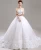Import Strapless design gorgeous white bridal dress french lace wedding dress from China